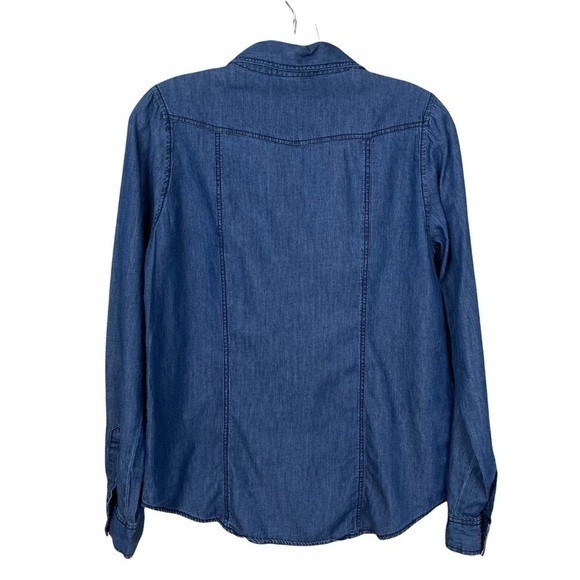 Love Notes Long Sleeve Chambray Top - Picture 5 of 6